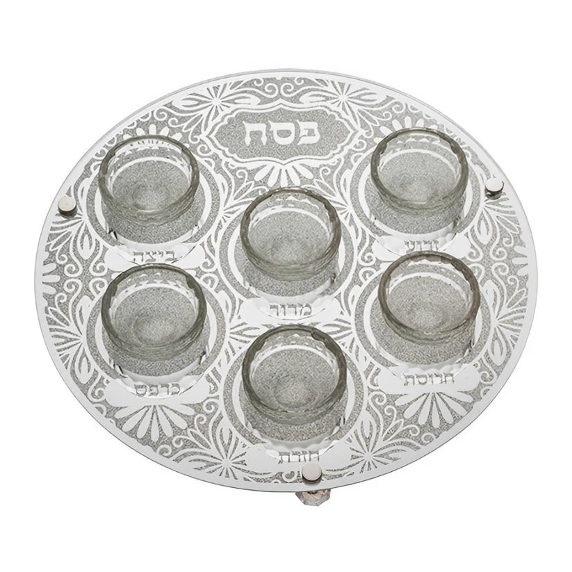 Plato Seder Pesaj - Cristal Fino -