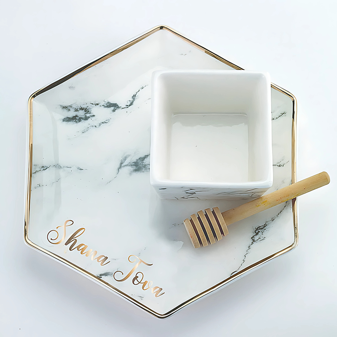 Plato para la miel: "Un dulce año"