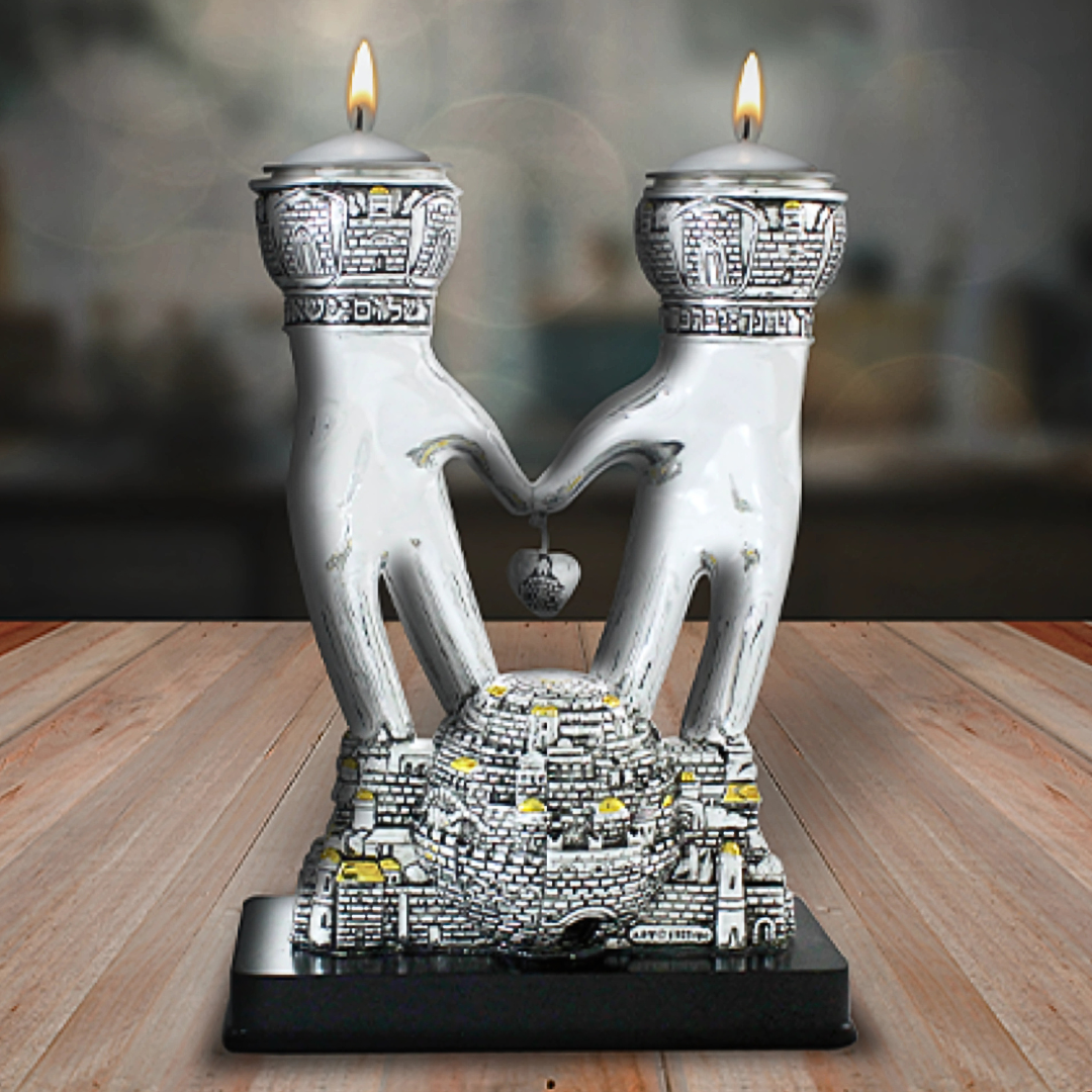 Candelabros de shabbat "Paz en el hogar"