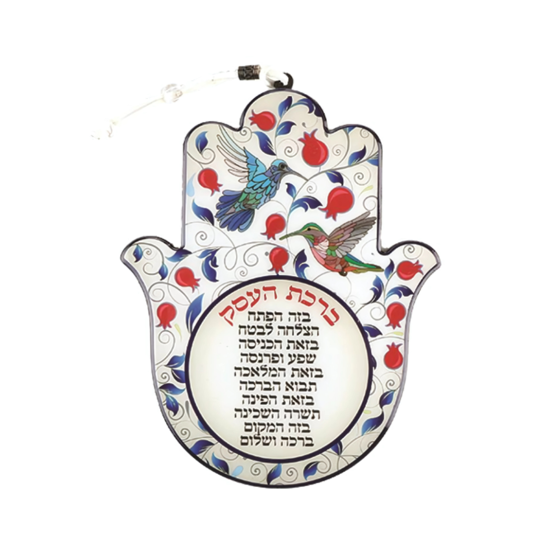 Hamsa con la bendición del negocio