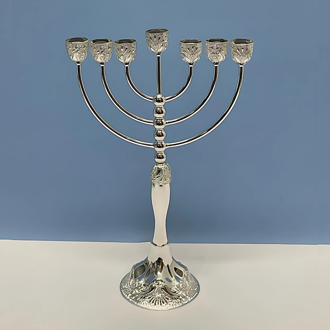 Menorah Grande de 7 Color Silver