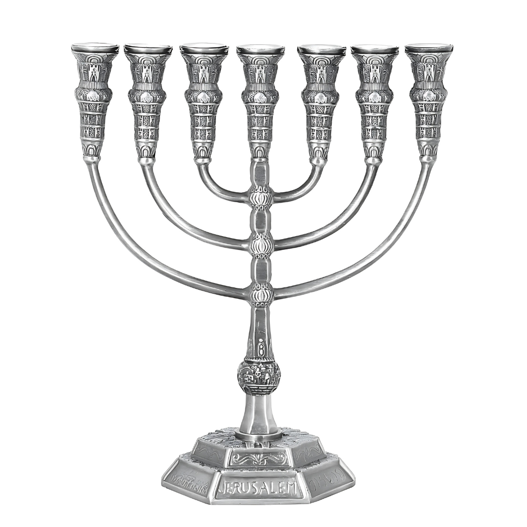 Menorah Templo Silver Grande