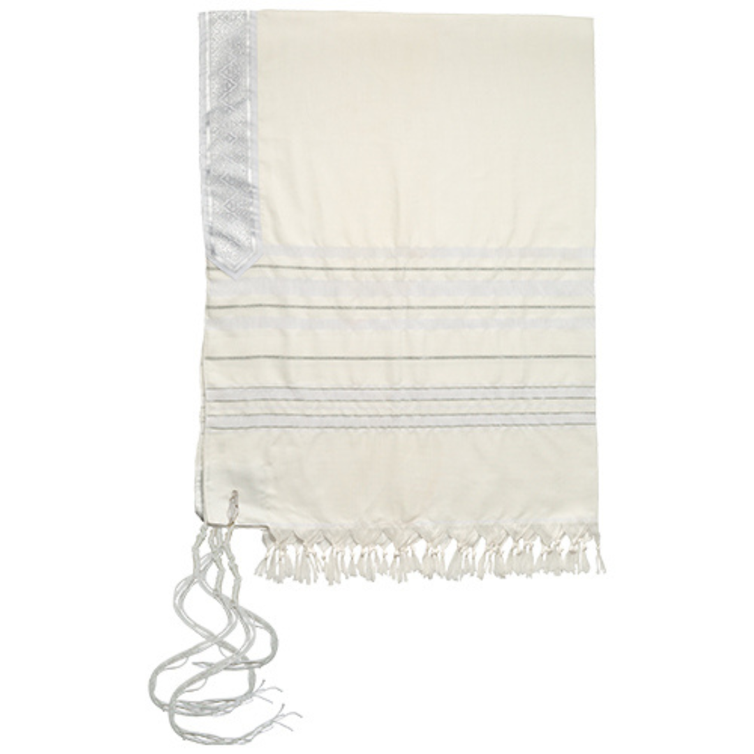 Tallit Mofet - Plateado