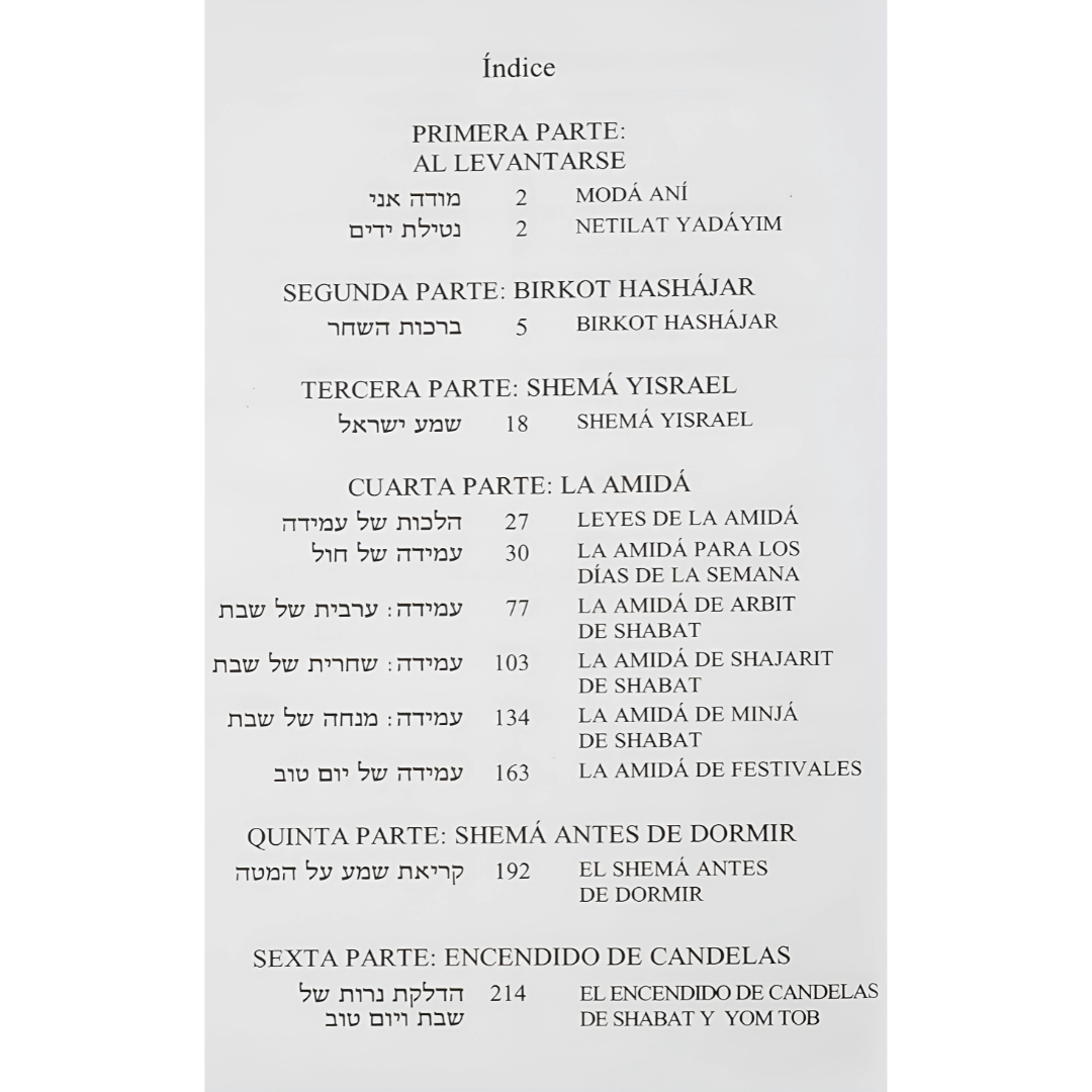 Sidur Para la Mujer HEB-ESP-FONETICA LINEAL