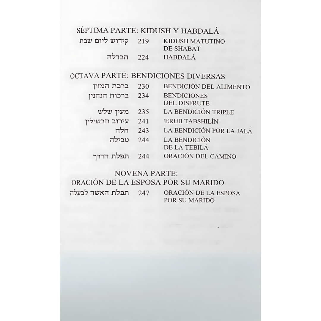 Sidur Para la Mujer HEB-ESP-FONETICA LINEAL