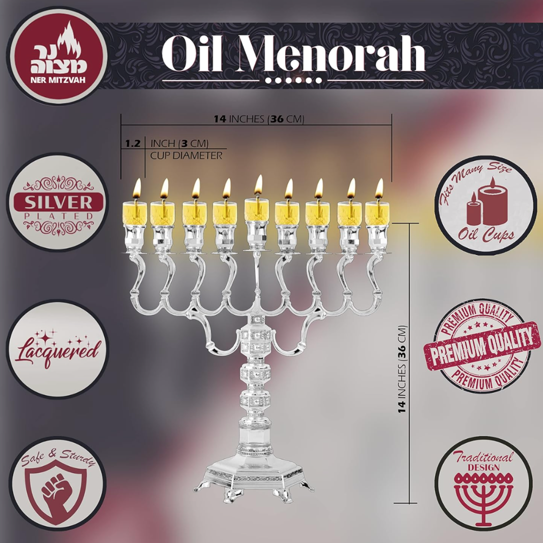 Menorah de aceite " Fuerza "