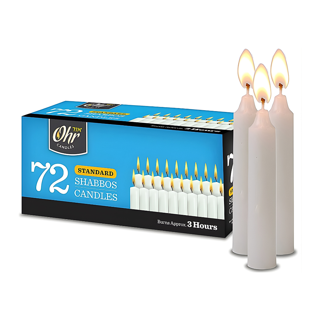 Velas de Shabbat Standard - 72 Unid -
