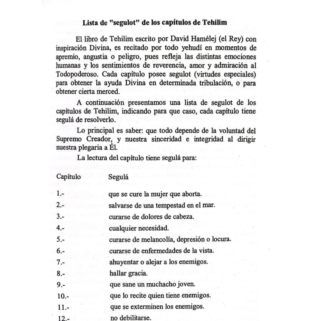 Libro de Tehilim Salmos interlinial Heb-Esp-Fone