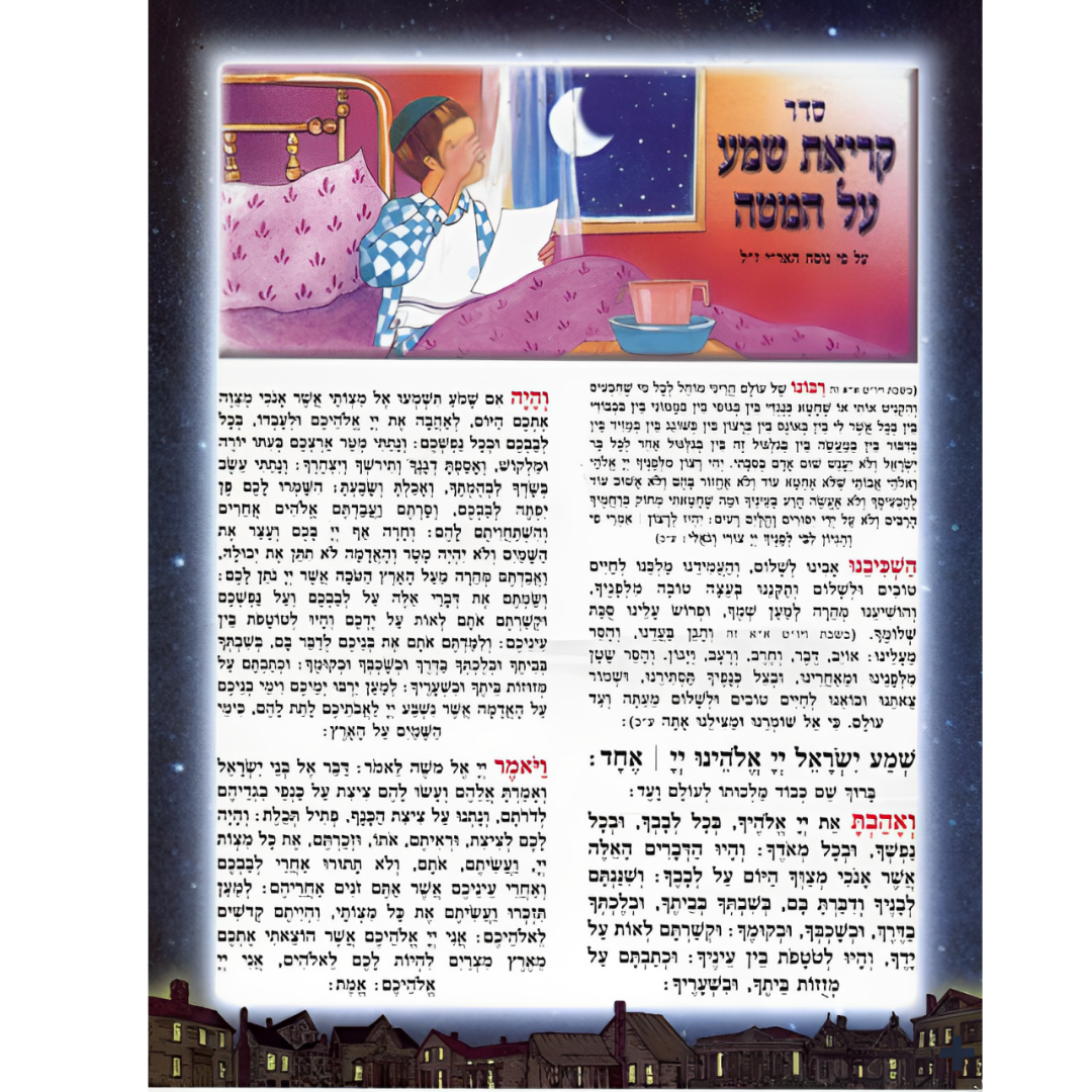 Poster Keriah Shema al hamita - Laminado en hebreo