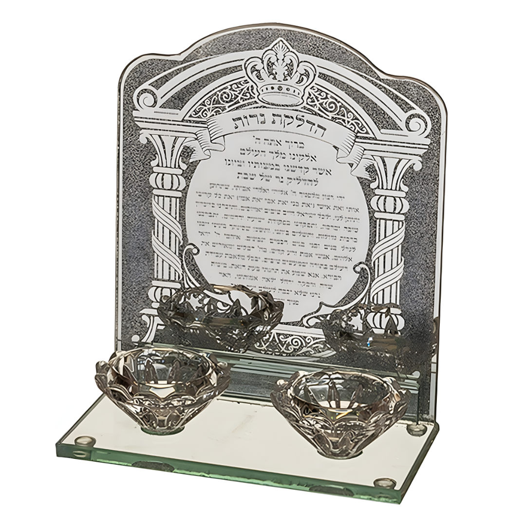 Porta Velas Cristal - Bendición