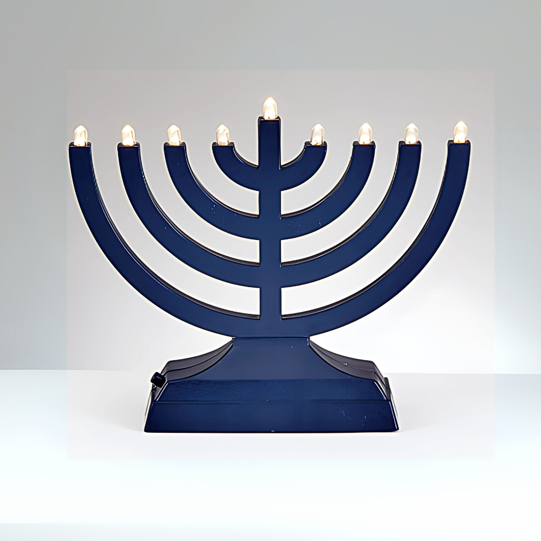 Menorah Electrica Color Azul