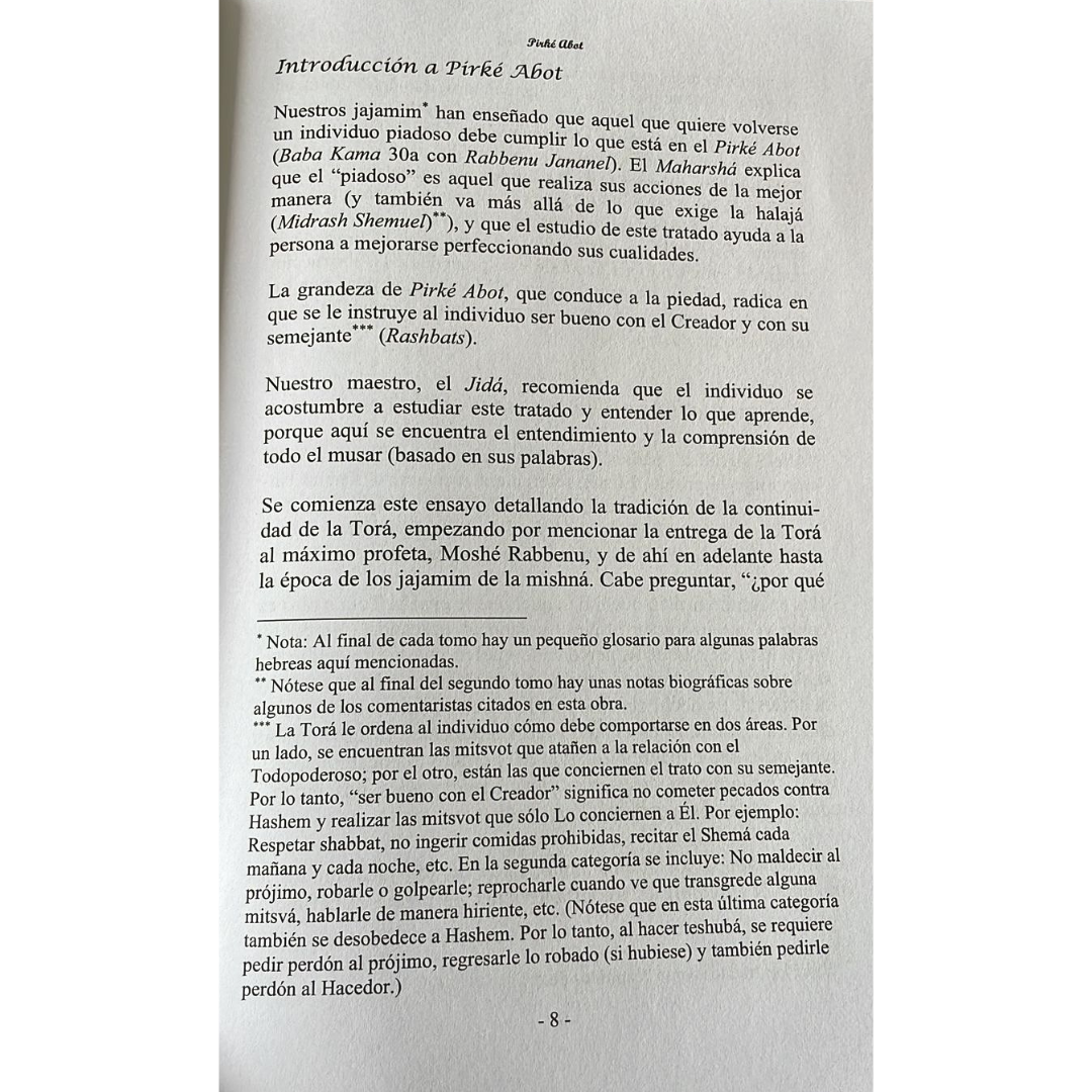 Pirke Abot (2 Vol) - Expandido y Explicado