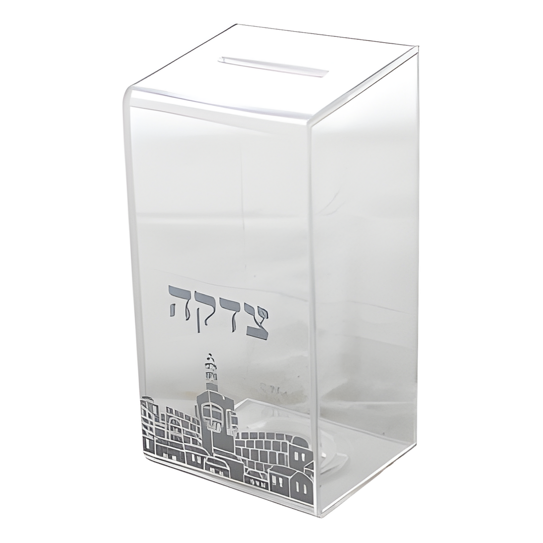 Caja para Tzedakah - Perspex -