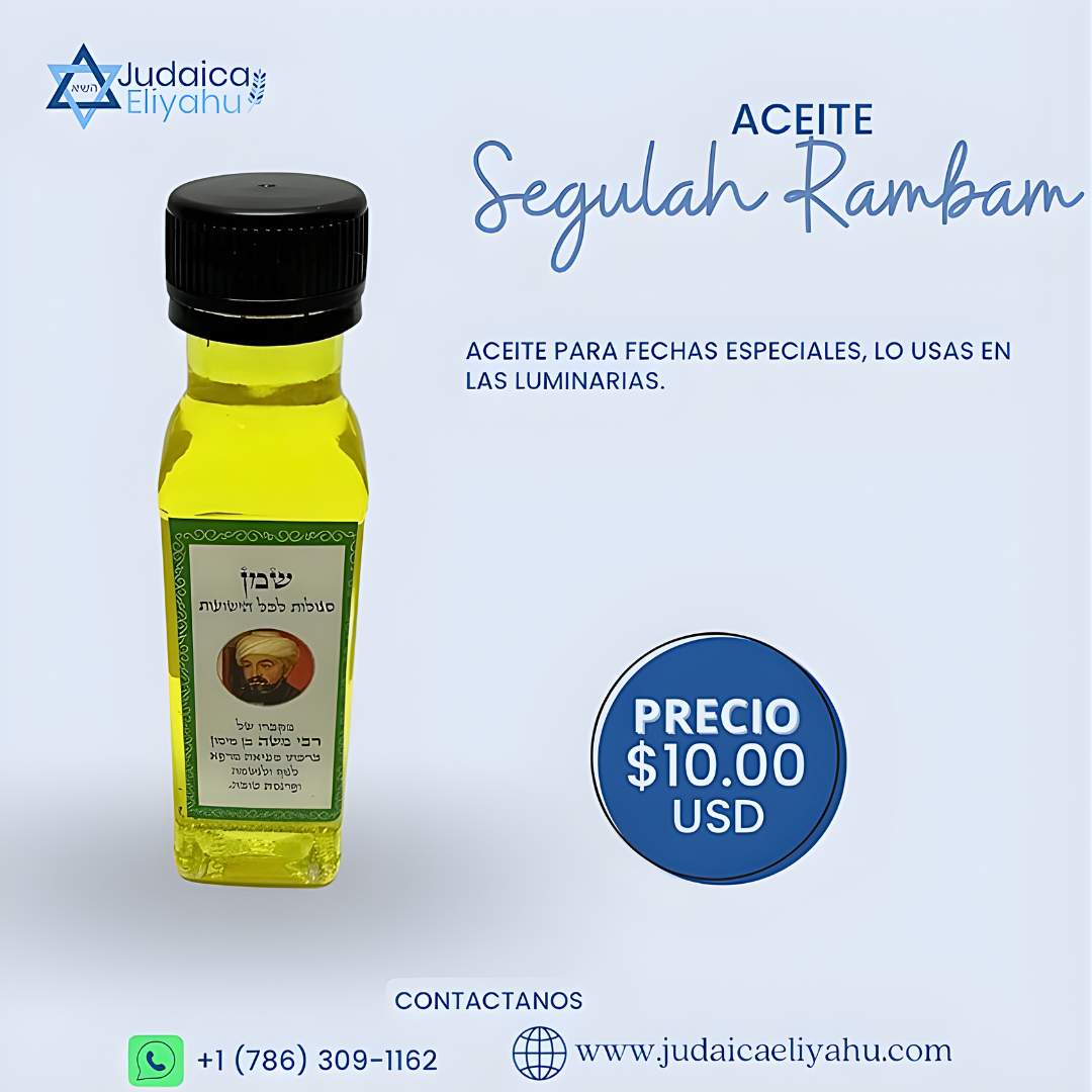 Aceite Segulah de Rambam