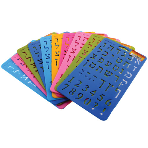 Marcadores de letras hebreas
