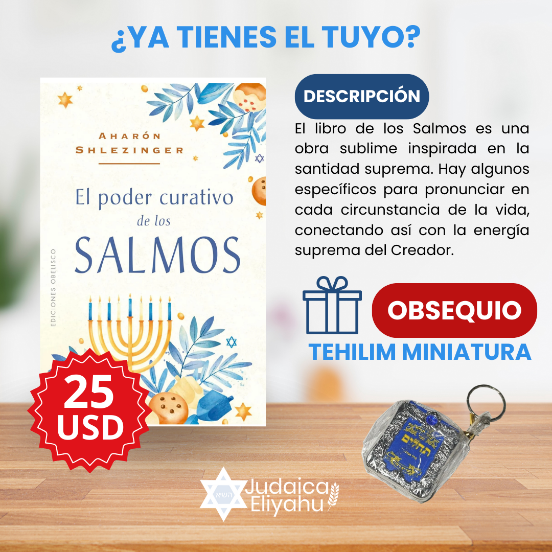 Poder curativo de lo Salmos + Llavero Mini Tehilim de Regalo