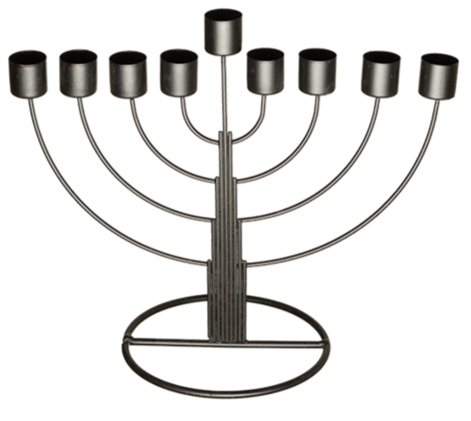 Menorah de metal