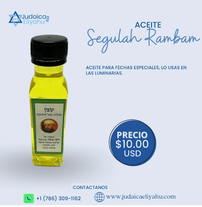 Aceite Segulah de Rambam