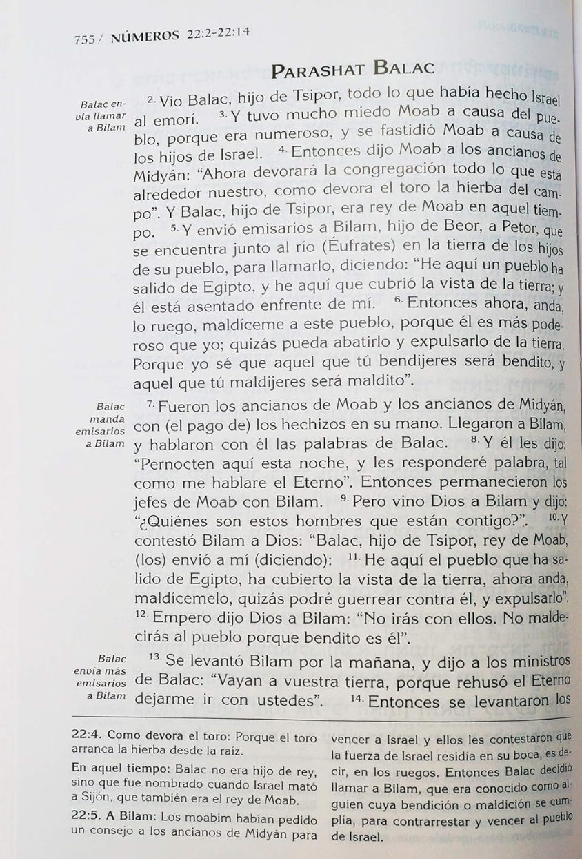 La tora HEB/ESP CON COMENTARIOS Y HAFTAROT