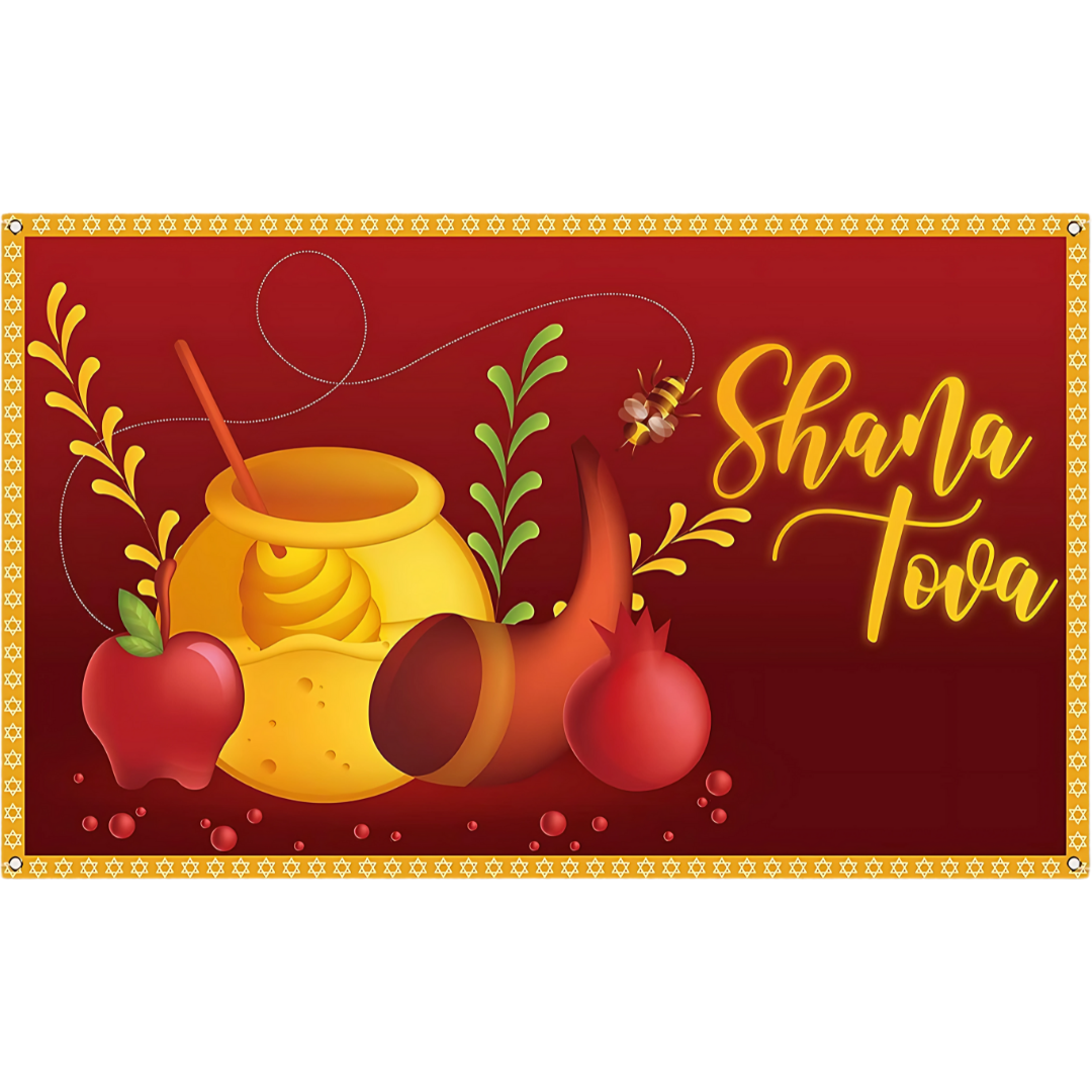 Tapete Rosh HaShana - Rojo