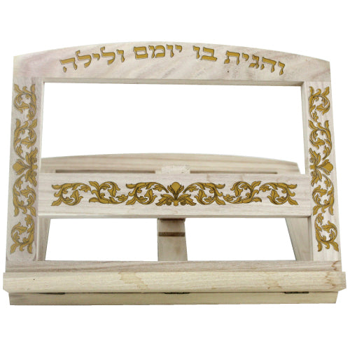 Porta libro de madera, blanco