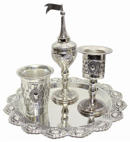 Set para havdala, silver plated