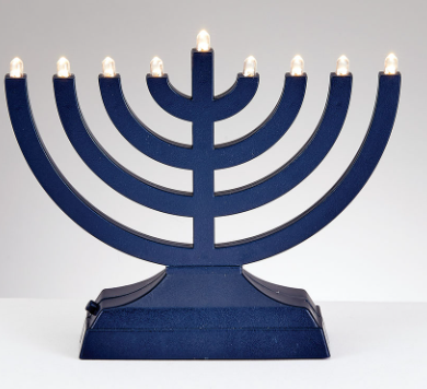 Menorah electrica color azul