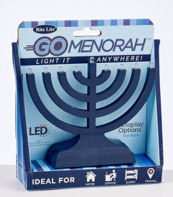 Menorah electrica color azul