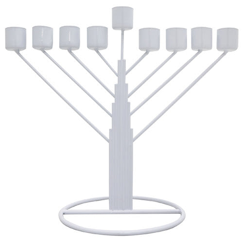 La menorah blanca de Chabad