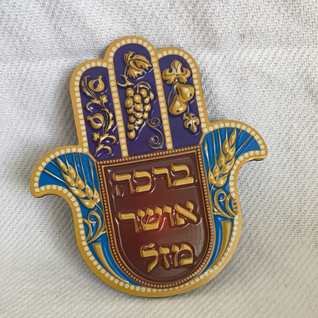 Red and Blue Hamsa Magnet