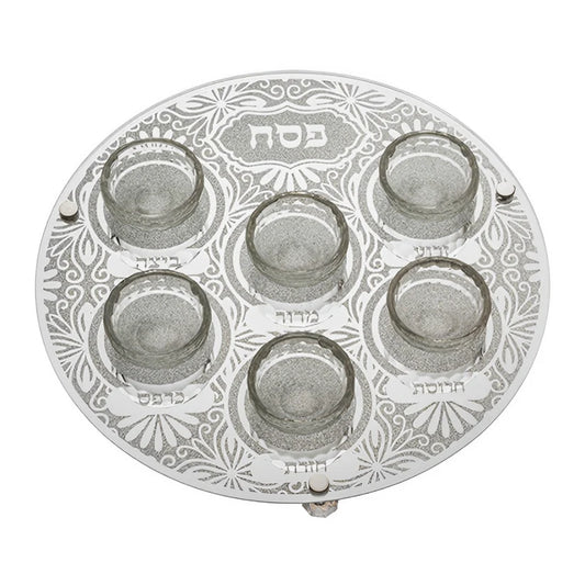 Plato Seder Pesaj - Cristal Fino -