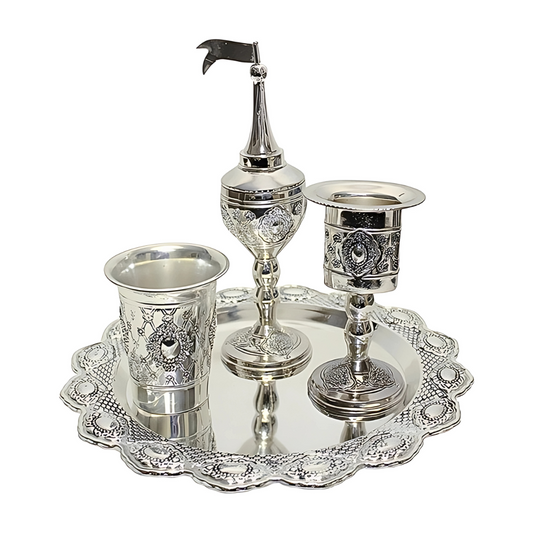 Set para havdala, silver plated