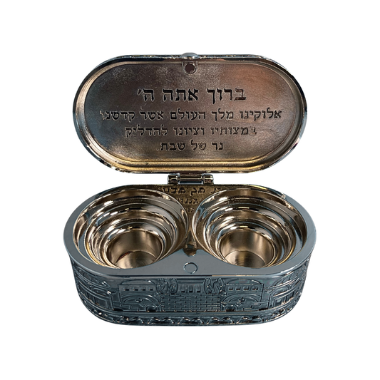 Porta Velas de Shabbat - Para Viajes -