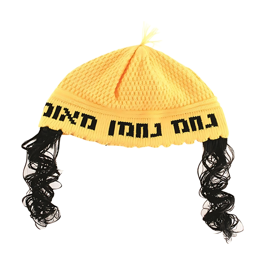 Kippah con Peyot, Amarilla PURIM