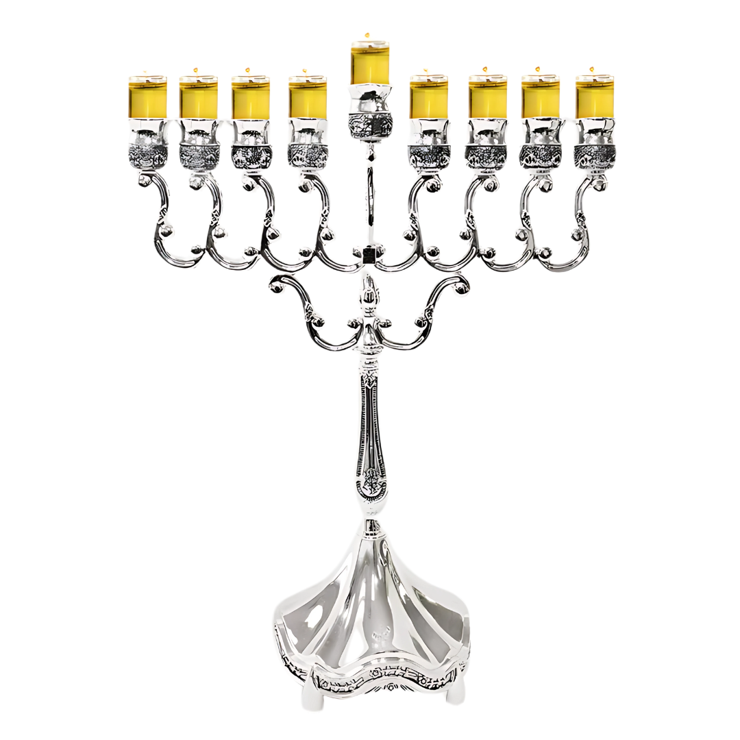 Menorah mediana aceite -