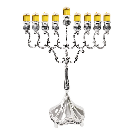 Menorah mediana aceite -