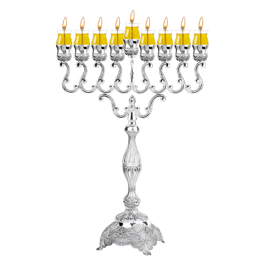 Menorah grande silver 27"