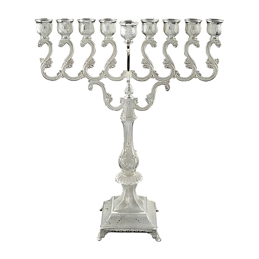 Menorah elegante silver 18"