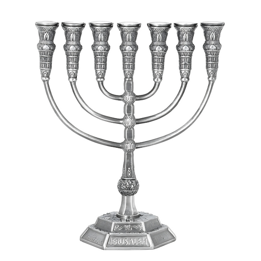 Menorah Templo Silver Grande
