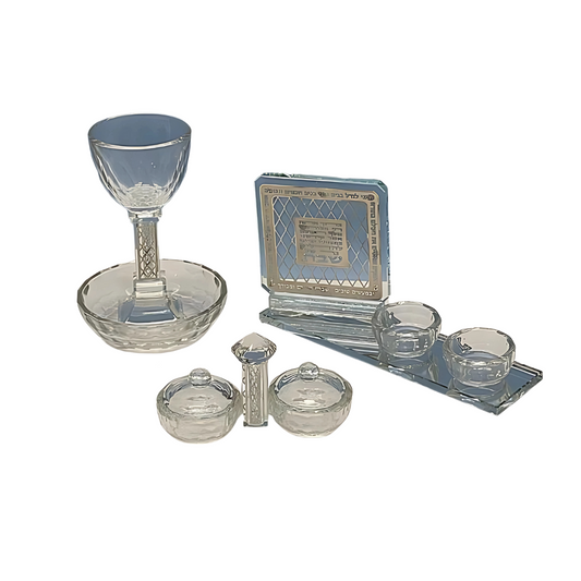 Set Para Shabbat en Cristal Fino - 3 Piezas