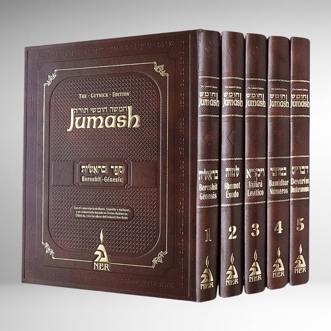 Jumash Gutnick - 5 Vol - Con Jasidut del Rebbe