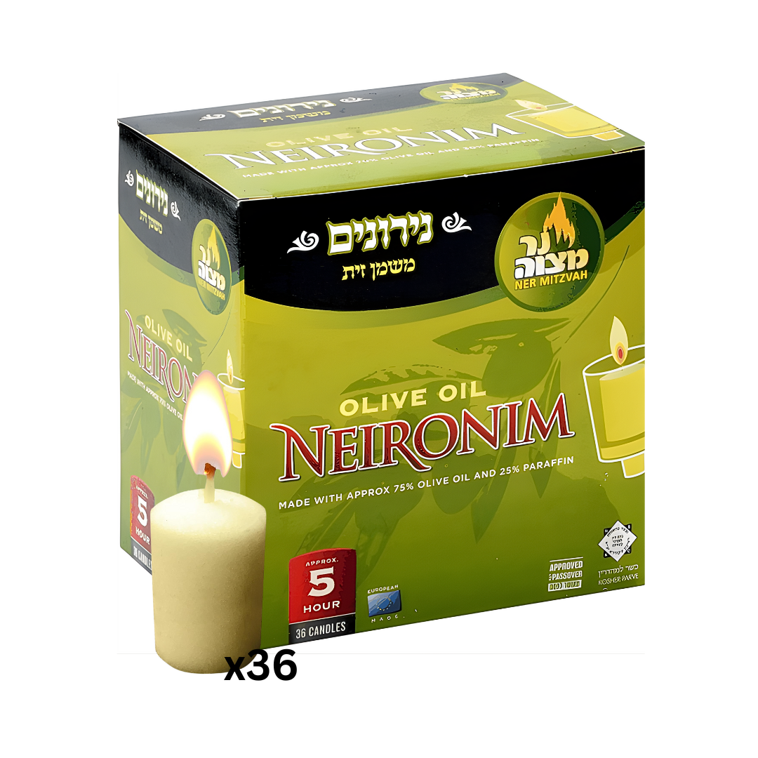 Set Velas de Oliva -36 Unid-