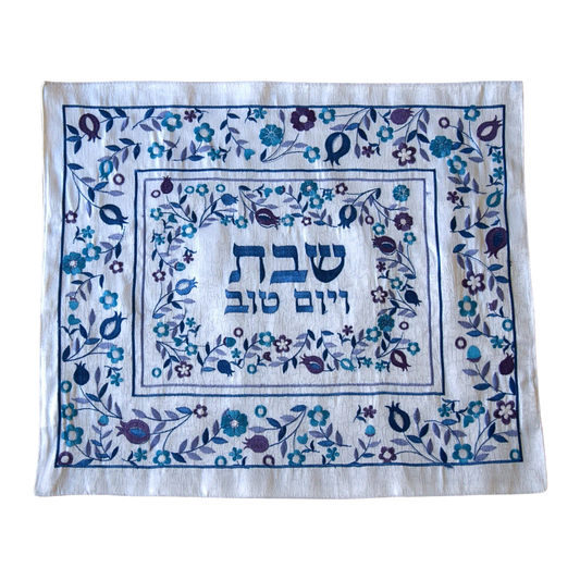 Cobertor Challah - Flores Azules -