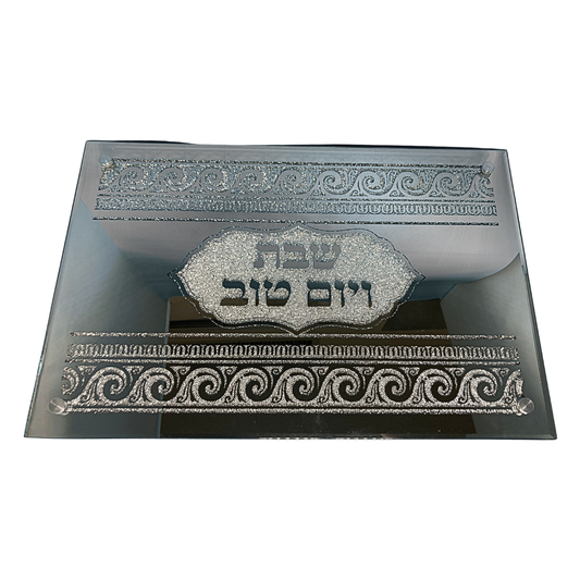 Bandeja de Cristal Fina para Pan de Challah