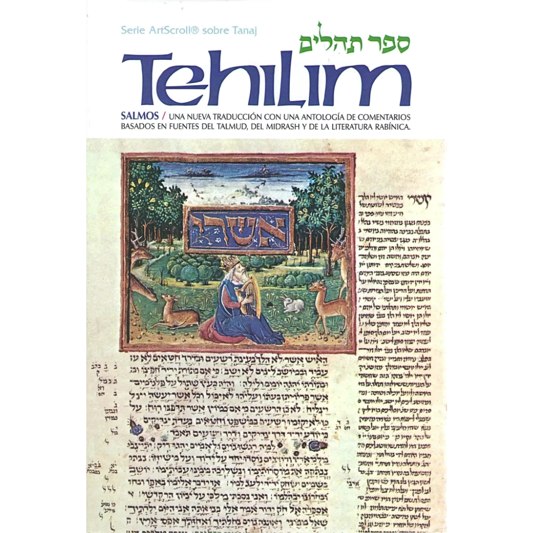 Tehilim - Salmos Comentado ARTSCROLL #1 HEB-ESP