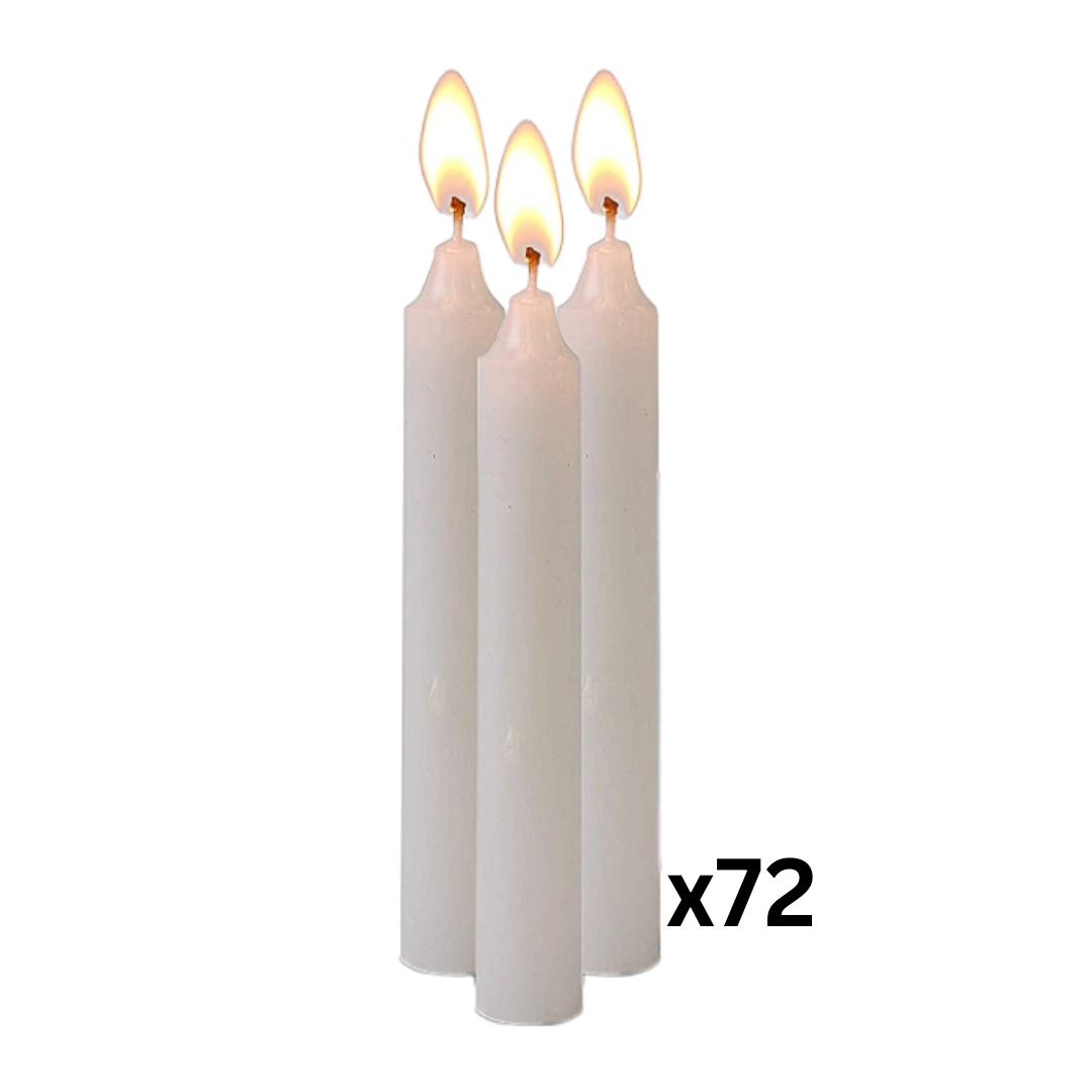 Velas de Shabbat Standard - 72 Unid -
