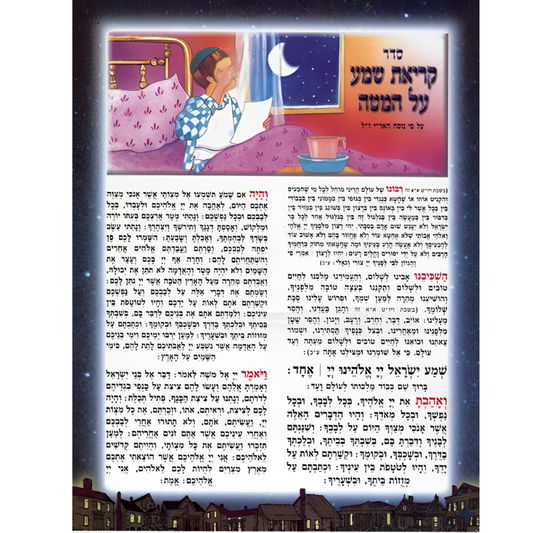 Poster Keriah Shema al hamita - Laminado en hebreo