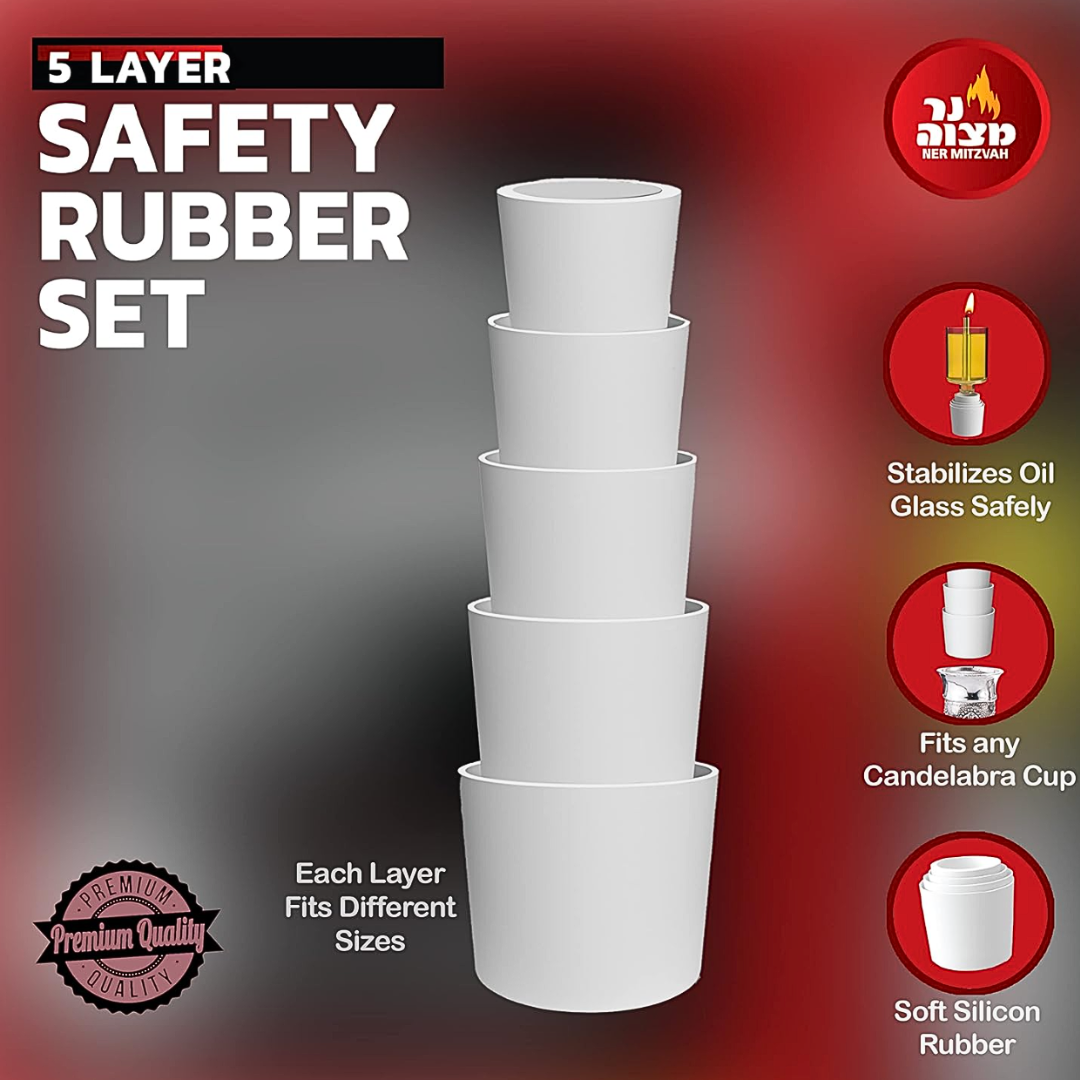 Gomas de Seguridad -Para Vasos Menorah-
