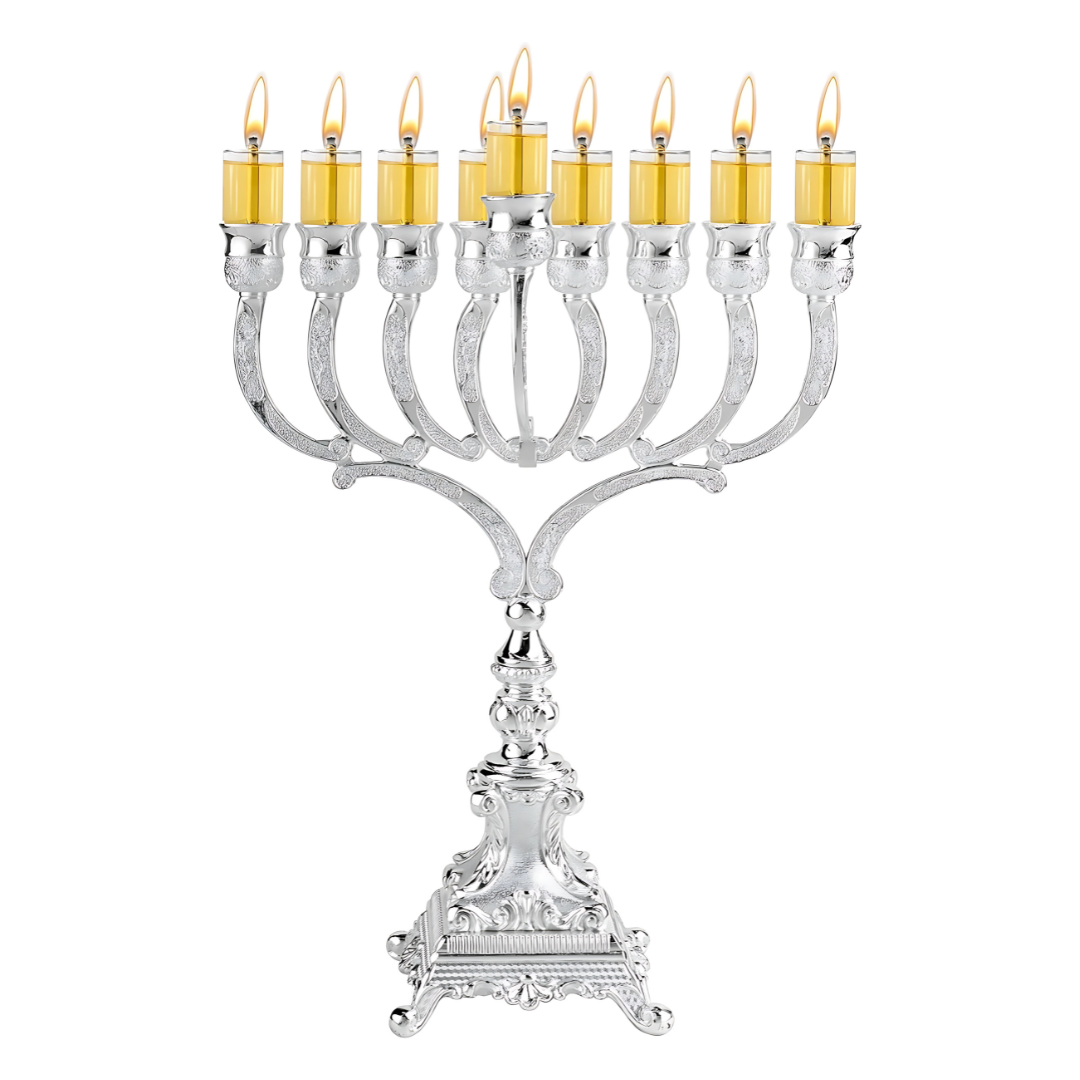 Menorah en Aceite Elegante Silver