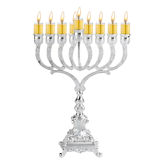 Menorah en Aceite Elegante Silver
